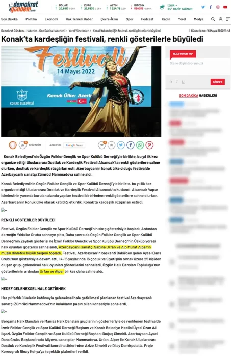 Basından, Gazeteler